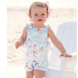 New Mud Pie Mermaid Bubble Romper 9-12 mos